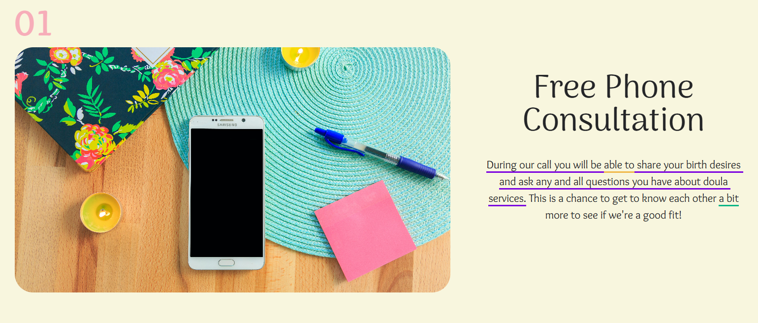 Free phone consultation